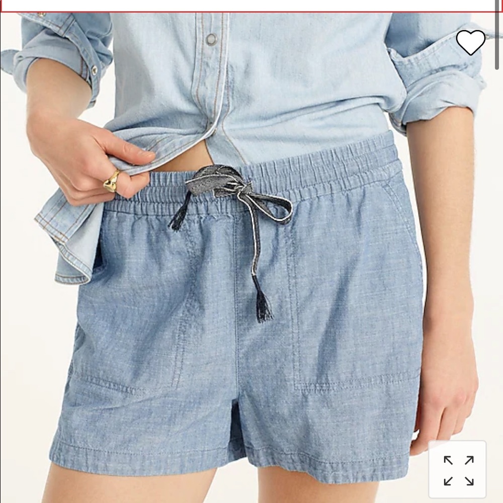 J. Crew seaside short in chambray. Size small